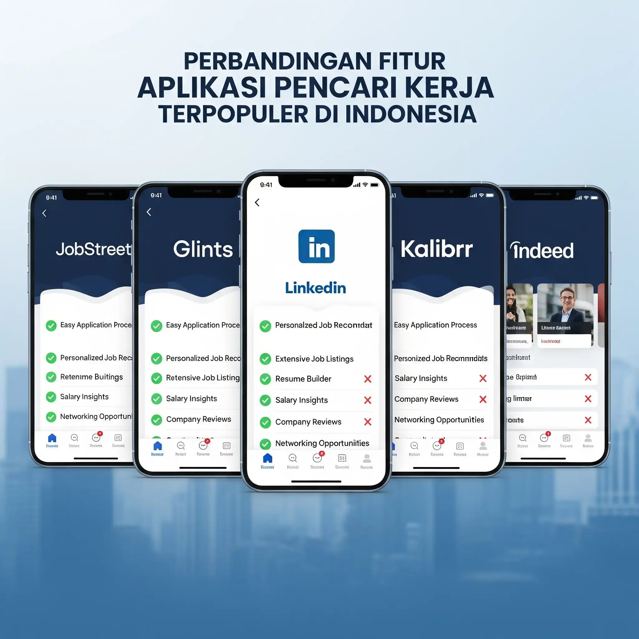 Perbandingan Fitur Aplikasi Pencari Kerja Terpopuler yang Paling Mudah Digunakan