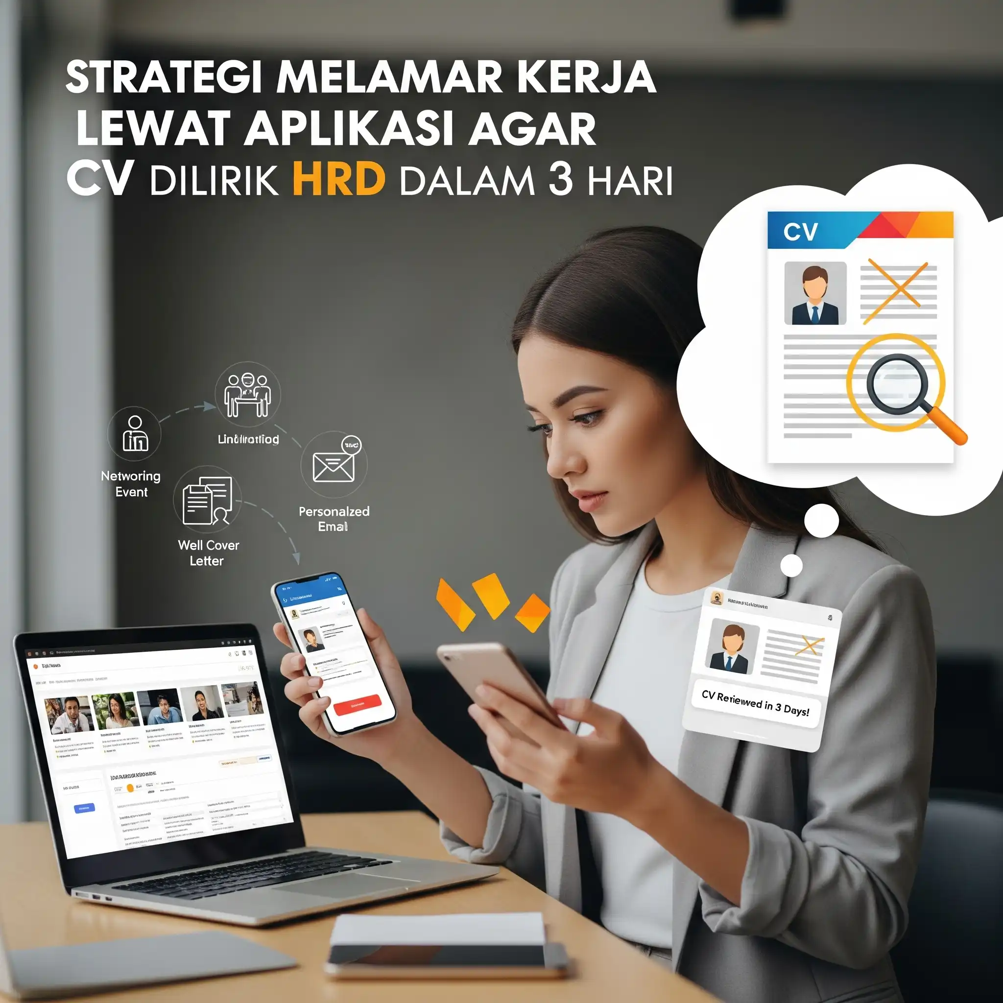 Strategi Melamar Kerja Lewat Aplikasi Agar CV Dilirik HRD dalam 3 Hari